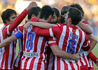 Temporada 13/14. Copa del Rey. Sant Andreu Atlético de Madrid. Celebración gol